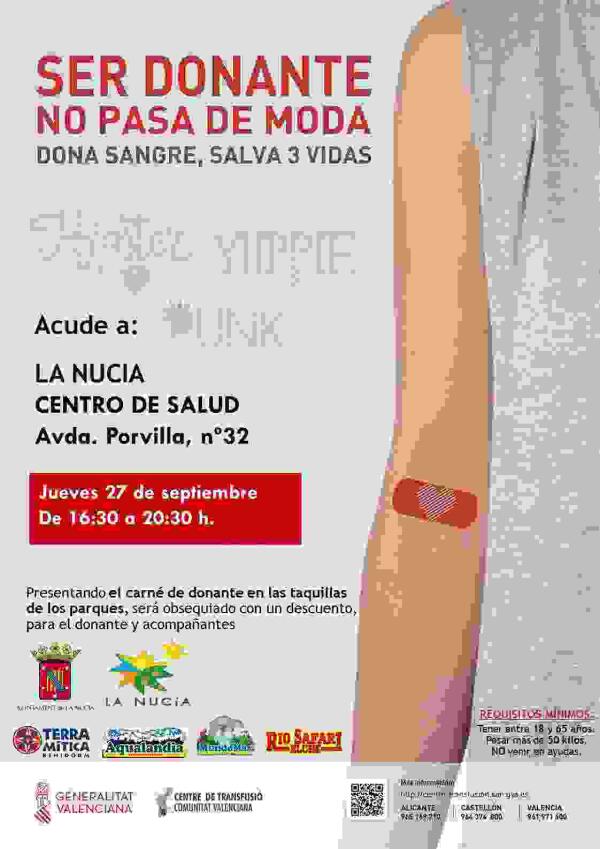 La Nuc&iacute;a &middot; Donaci&oacute;n de Sangre en el Centre de Salut el jueves 27 de septiembre 