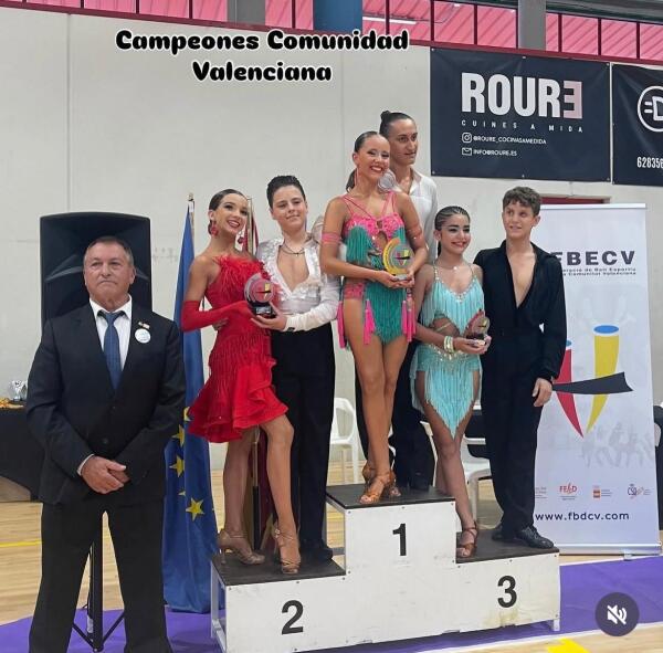 Noemi Lannoy y Luka Nastrashvili campeones autonómicos en Bailes Latinos
