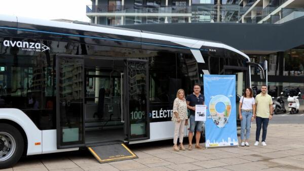 Benidorm prueba un autobús 100% eléctrico de iguales características a los dos que va a adquirir para el transporte urbano 