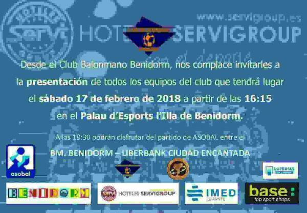 El Balonmano Benidorm presenta a todos sus equipos