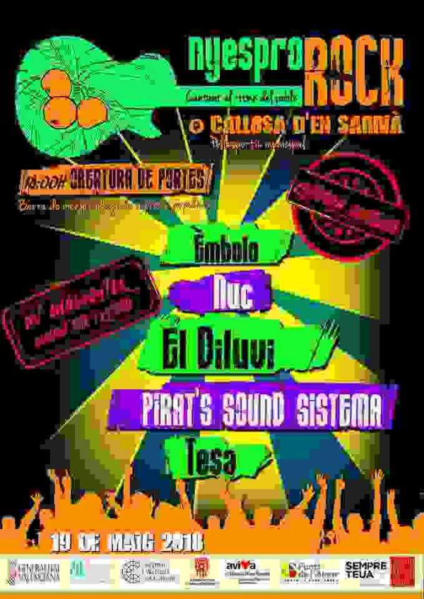  Callosa · El Nyespro Rock celebrará su segunda edición el próximo 19 de mayo en el Polideportivo Municipal 
