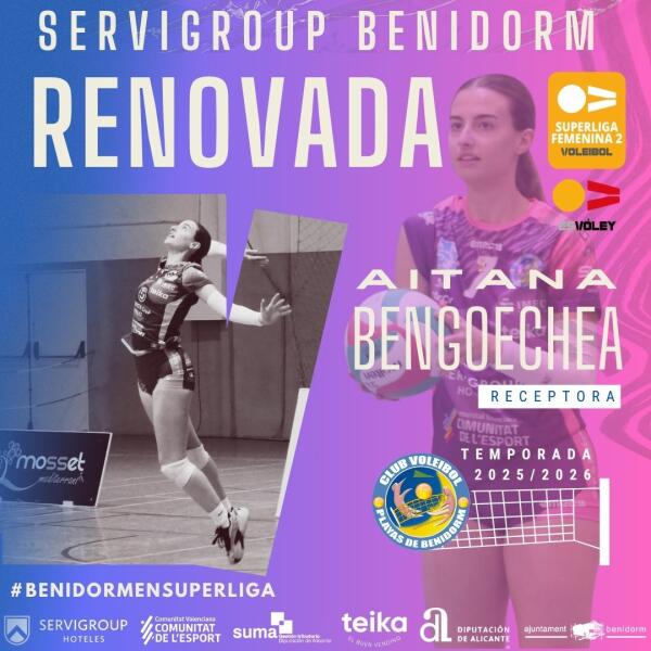 Aitana Bengoechea seguirá creciendo en el primer equipo del Servigroup Benidorm