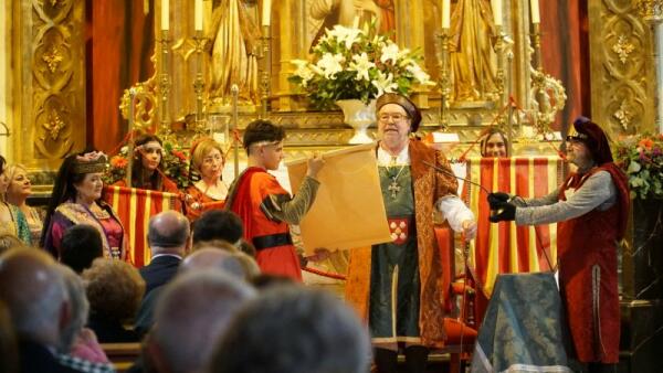 La Vila Joiosa rememora el otorgamiento de la Carta Pobla por parte del caballero Bernat de Sarrià 