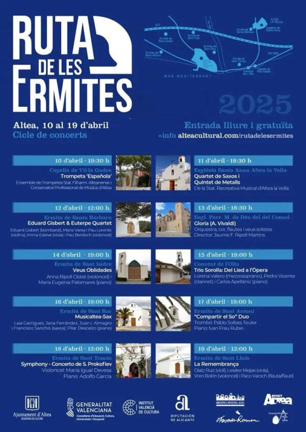 La Ruta de les Ermites 2025 da protagonismo a  los músicos alteanos 
