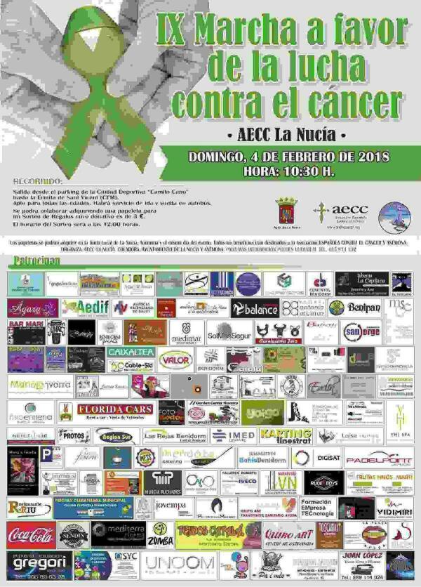 La Nuc&iacute;a conmemora el &ldquo;D&iacute;a Mundial contra el C&aacute;ncer&rdquo;  con la IX Marcha Solidaria