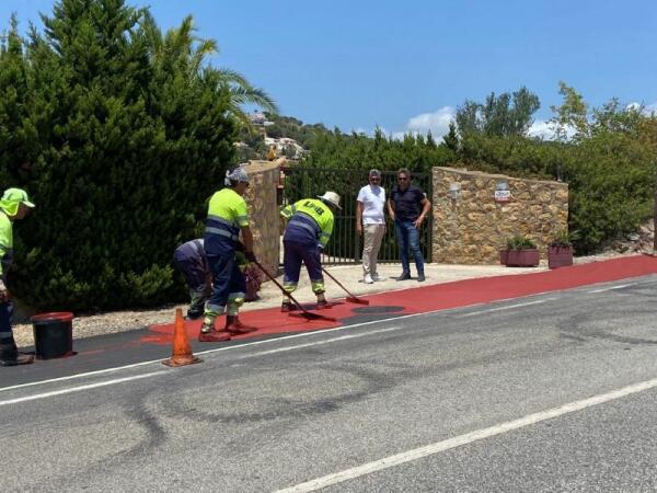 Finalizan las obras de mejora de conectividad entre el  centro de l'Alfàs y la urbanización del Cautivador