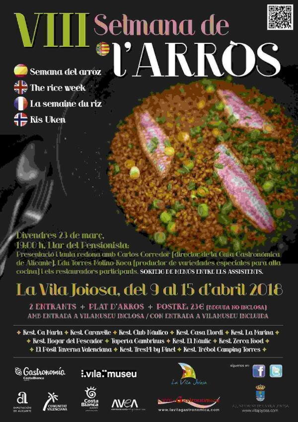 La Vila &middot; La &lsquo;VIII Setmana de l&rsquo;Arr&ograve;s&rsquo; se adelanta a la primavera