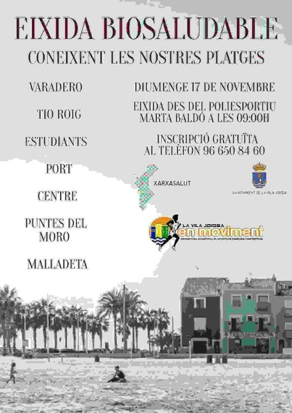 Deportes y Bienestar Social organizan la I Salida Biosaludable de la temporada por la costa vilera 