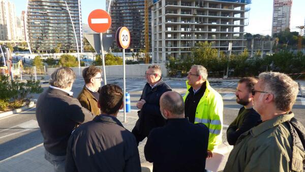 Benidorm avanza en las obras de la instalaci&oacute;n solar fotovoltaica del aparcamiento de Poniente