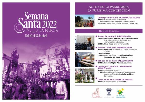  Mañana Procesión del Santo Entierro de La Nucía y el domingo “L’Amabaixà”