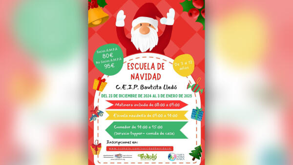 Benidorm tendrá una nueva edición ‘Escuela de Navidad’ para facilitar la conciliación durante las vacaciones escolares