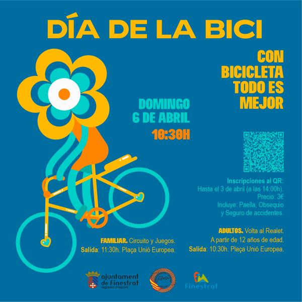 Finestrat celebra el DÍA DE LA BICI el domingo 6 de abril