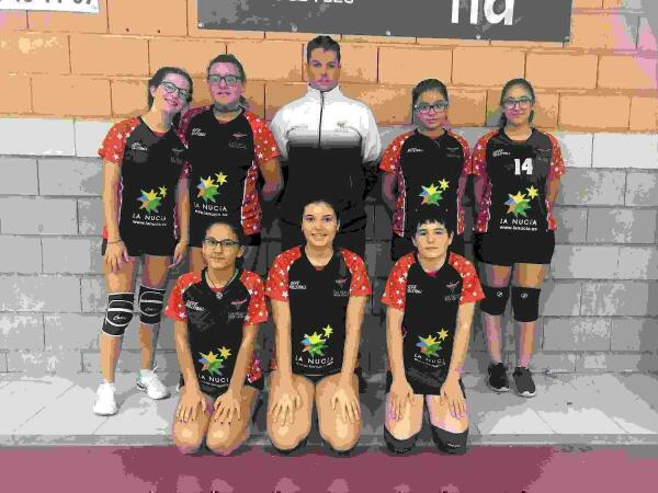 Buen debut de los equipos de promoci&oacute;n del  Club Voley de La Nuc&iacute;a 