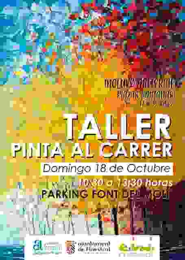 FINESTRAT CELEBRA UNA NUEVA EDICIÓN DE “PINTA AL CARRER” EN LA FONT DEL MOLÍ 