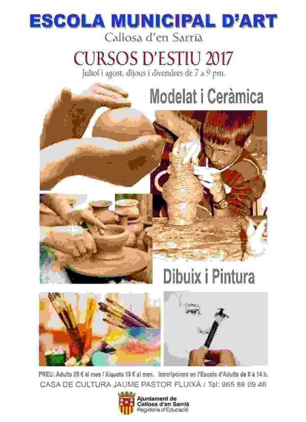 Callosa &middot; La Escuela Municipal de Arte ofrece cursos durante los meses de verano 