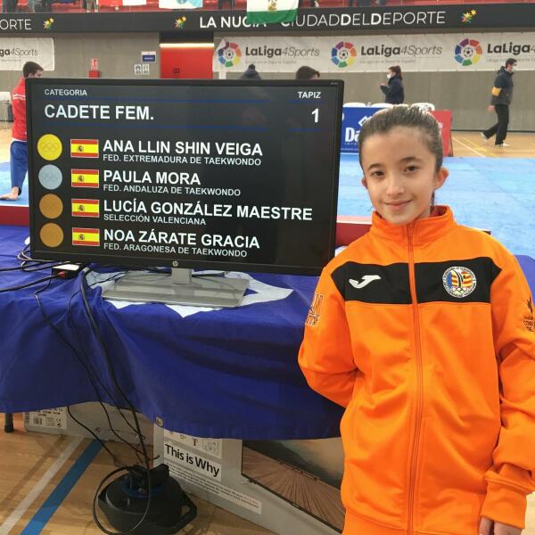 LUCÍA GONZÁLEZ, DEL CLUB TAEKWONDO FINESTRAT, MEDALLA DE BRONCE EN EL CAMPEONATO DE ESPAÑA DE POOMSAE 