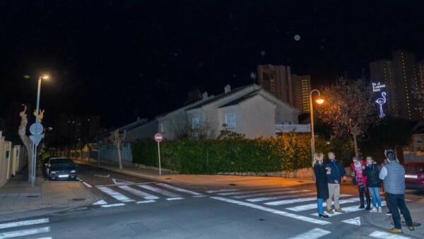 Benidorm inicia en Severo Ochoa las mejoras de la segunda fase del programa IDAE, con el cambio de farolas y luminarias