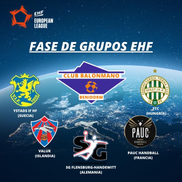 El TM Benidorm ya conoce sus rivales en la EHF European League