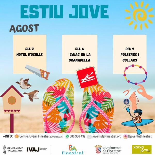 Sigue en agosto la programación del ESTIU JOVE Finestrat