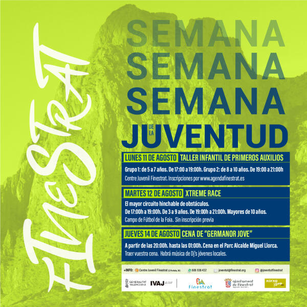 Setmana Juventud Finestrat 11, 12 14 agosto