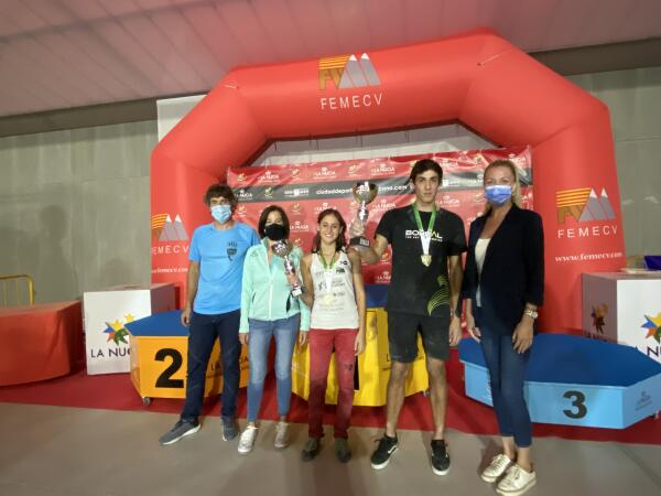 Lucía Sempere e Iker Ortiz se proclamaron campeones autonómicos de Escalada