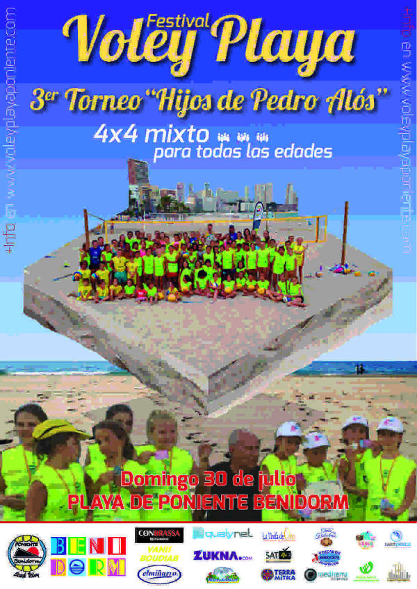 Tercer Festival de Voley Playa "Hijos de Pedro Alos" en Benidorm este domingo