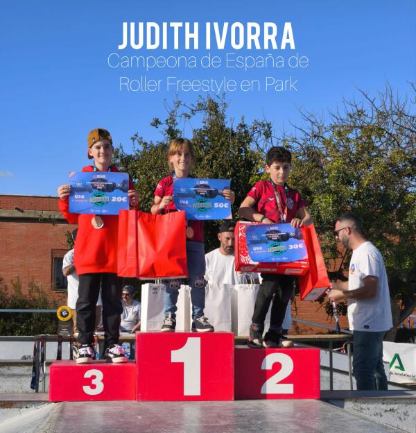 JUDITH IVORRA PERLES CAMPEONA EN LAS DOS MODALIDADES DEL Campeonato de Espa&ntilde;a Roller Freestyle Park y Street 
