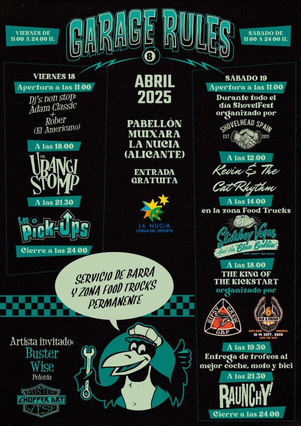 El festival de Cultura Kustom “Garage Rules” arranca mañana en La Nucía