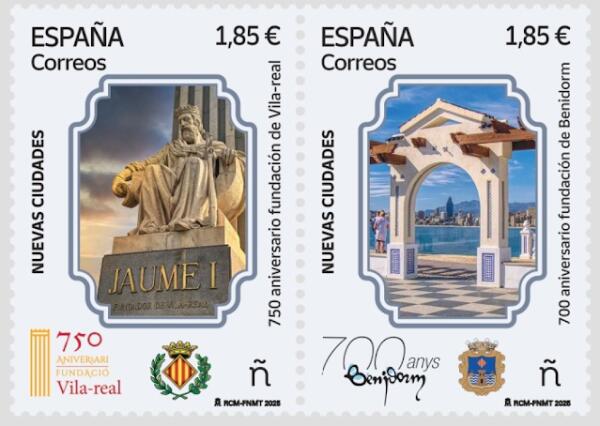 YA CONOCEMOS LOS DETALLES DEL SELLO QUE CORREOS DEDICA AL 700 ANIVERSARIO DE LA CARTA POBLA DE BENIDORM  