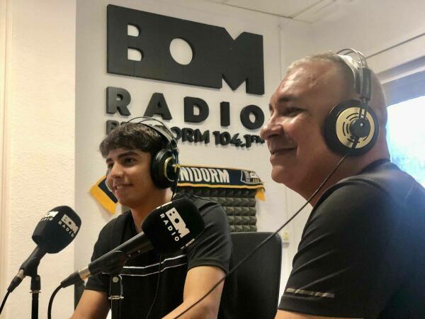 Steven Gerrard, Promesa del Fútbol Venezolano, en "El Polideportivo" de BOM Radio Benidorm.