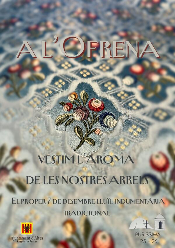 Festes anima la ciutadania a participar a l'Ofrena de Flors amb indument&agrave;ria tradicional