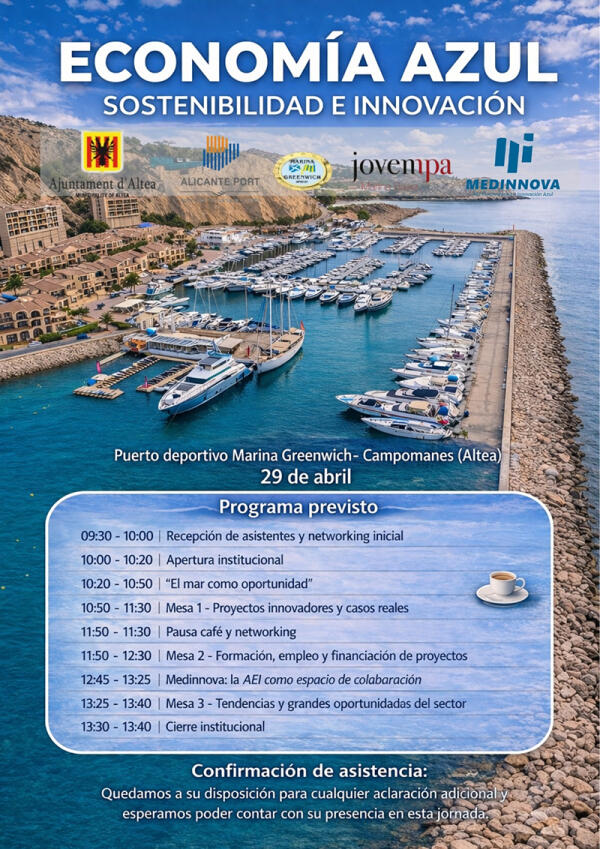 M&aacute;s de 60 empresas se congregan en Marina Greenwich para participar en una jornada sobre Econom&iacute;a Azul, Sostenibilidad e Innovaci&oacute;n