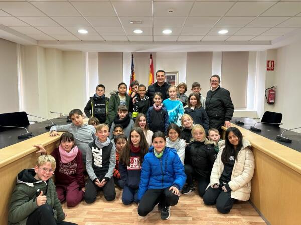 “Pleno Escolar” en el Ayuntamiento con el Colegio Muixara 